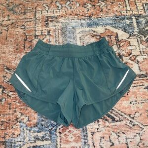 Lululemon, mint green shorts